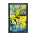 POSTER YELLOW FLOWER WITH A VINTAGE TOUCH - VINTAGE AND RETRO - POSTERS