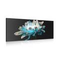 CANVAS PRINT DAISY ON A BLACK BACKGROUND - PICTURES FLOWERS{% if product.category.pathNames[0] != product.category.name %} - PICTURES{% endif %}