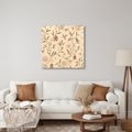 TABLEAU SUR TOILE – OISEAUX PASTEL ET PIVOINES - TABLEAUX DE FLEURS - TABLEAUX