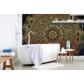 TAPETE GOLDENES ORIENTALISCHES MANDALA - TAPETEN MIT FENG SHUI-MOTIVEN - TAPETEN