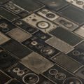 5-TEILIGES WANDBILD VINTAGE LAUTSPRECHER - MUSIKBILDER - BILDER