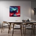 WANDBILD TRAUMHAFTE GALAXIE UND SILHOUETTE - WANDBILDER FRAUEN - BILDER