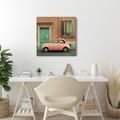 OBRAZ PASTELOVÝ AUTOMOBIL A DVEŘE - OBRAZY AUT - OBRAZY