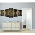 5-PIECE CANVAS PRINT ORIENTAL MOSAIC - ABSTRACT PICTURES{% if product.category.pathNames[0] != product.category.name %} - PICTURES{% endif %}