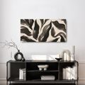 TABLEAU SUR TOILE – COURBES FLUIDES MONOCHROMES - IMAGES FORMES ABSTRAITES - TABLEAUX