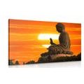 CANVAS PRINT BUDDHA STATUE AT SUNSET - PICTURES FENG SHUI{% if product.category.pathNames[0] != product.category.name %} - PICTURES{% endif %}