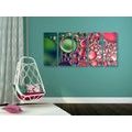 5-PIECE CANVAS PRINT OIL DROPS IN AN ABSTRACT DESIGN - ABSTRACT PICTURES{% if product.category.pathNames[0] != product.category.name %} - PICTURES{% endif %}