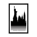 POSTER WITH MOUNT INTERNATIONAL SYMBOLS OF METROPOLISES - CITIES - POSTERS