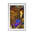 POSTER WITH MOUNT FULL OF ABSTRACT ART - ABSTRACT AND PATTERNED - POSTERS