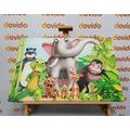 CANVAS PRINT CUTE ANIMALS - CHILDRENS PICTURES - PICTURES