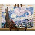 CANVAS PRINT REPRODUCTION OF STARRY NIGHT - VINCENT VAN GOGH - ABSTRACT PICTURES - PICTURES