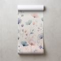 TAPETE AQUARELL PASTELLBLUMEN - TAPETEN MIT BLUMENMOTIVEN - TAPETEN