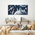 OBRAZ KOSMONAUT MEZI PLANETAMI - CHILDREN'S SPACE PICTURES - PICTURES