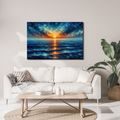 OBRAZ ZÁPAD SLUNCE NAD OCEÁNEM - OBRAZY VÝCHOD A ZÁPAD SLUNCE - OBRAZY