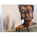 WANDBILD BRONZEKOPF VON BUDDHA - BILDER MIT FENG SHUI-MOTIVEN - BILDER