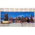 CANVAS PRINT ENCHANTING BROOKLYN BRIDGE - PICTURES OF CITIES - PICTURES