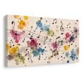 WANDBILD MUSIKALISCHE TÖNE IN FARBEN - MUSIKBILDER - BILDER