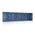 IMPRESSION SUR TOILE MANDALA BLEU AVEC UN MOTIF ABSTRAIT - IMPRESSIONS SUR TOILE FENG SHUI - IMPRESSION SUR TOILE