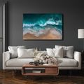 WANDBILD MEERESWELLE UND SAND - BILDER MEER UND STRAND - BILDER