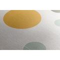 CANVAS PRINT MINIMALIST TREES WITH CIRCLES - PICTURES OF TREES AND LEAVES - PICTURES