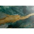 CANVAS PRINT OF GREEN MARBLE - MARBLE PICTURES - PICTURES