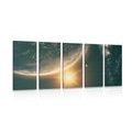 5-PIECE CANVAS PRINT VIEW FROM SPACE - PICTURES OF SPACE AND STARS - PICTURES