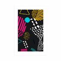 AFFICHE AVEC MONTURE MOTIF MEMPHIS MODERNE - POP ART - AFFICHES