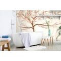 TAPETA MODERNÍ STROM NA ABSTRAKTNÍM POZADÍ - ABSTRAKTNÍ TAPETY - TAPETY
