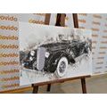 WANDBILD OLDTIMER IN SCHWARZ-WEISS - SCHWARZ-WEISSE BILDER - BILDER