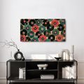 WANDBILD BUNTE SCHALLPLATTEN - MUSIKBILDER - BILDER
