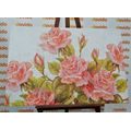 QUADRO BOUQUET VINTAGE DI ROSE - QUADRI DI FIORI - QUADRI