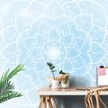 CARTA DA PARATI – MANDALA ORIENTALE CELESTE - CARTA DA PARATI FENG SHUI - CARTA DA PARATI