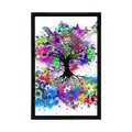 POSTER FLORAL TREE FULL OF COLORS - ABSTRACT AND PATTERNED - POSTERS