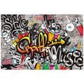 TAPETA BAREVNÉ GRAFFITI - STREET ART TAPETY - TAPETY