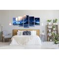 5-PIECE CANVAS PRINT FANTASY LANDSCAPE - PICTURES OF SPACE AND STARS - PICTURES