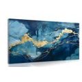 CANVAS PRINT BLUE MARBLE - MARBLE PICTURES - PICTURES