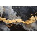 CANVAS PRINT BLACK MARBLE - MARBLE PICTURES - PICTURES