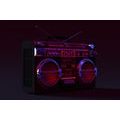 SELF ADHESIVE WALL MURAL DISCO RADIO FROM THE 90S - SELF-ADHESIVE WALLPAPERS - WALLPAPERS