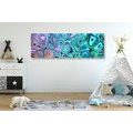 CANVAS PRINT CREATIVE TURQUOISE ART - ABSTRACT PICTURES - PICTURES