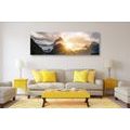 CANVAS PRINT FASCINATING SUNRISE IN THE MOUNTAINS - PICTURES OF NATURE AND LANDSCAPE - PICTURES