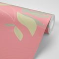 SELF ADHESIVE WALLPAPER LAYERED LEAVES IN PINK - SELF-ADHESIVE WALLPAPERS - WALLPAPERS