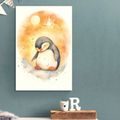 IMPRESSION SUR TOILE PINGOUIN RÊVEUR - ANIMAUX DE RÊVE - IMPRESSION SUR TOILE