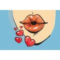 SELF ADHESIVE WALLPAPER SWEET POP ART KISS - SELF-ADHESIVE WALLPAPERS - WALLPAPERS