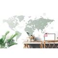 SELF ADHESIVE WALLPAPER DECENT MAP IN GREEN DESIGN - SELF-ADHESIVE WALLPAPERS - WALLPAPERS