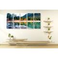 5-PIECE CANVAS PRINT LAKE IN BEAUTIFUL NATURE - PICTURES OF NATURE AND LANDSCAPE - PICTURES