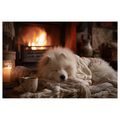 OBRAZ VÁNOČNÍ POHODA U KRBU - VÁNOČNÍ A ZIMNÍ OBRAZY - OBRAZY