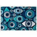TABLEAU SUR TOILE – YEUX TURQUOISE ABSTRAITS - TABLEAUX PAR THÈME - TABLEAUX