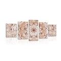 5-PIECE CANVAS PRINT ABSTRACT ETHNIC MANDALA - PICTURES FENG SHUI - PICTURES