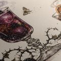 QUADRO SU TELA – COCKTAIL ALLE MORE CON ARANCIA - QUADRI HALLOWEEN E HORROR - STAMPE E QUADRI