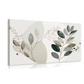 IMPRESSION SUR TOILE PLANTES BOHO EN CERCLE - IMPRESSIONS SUR TOILE ARBRES ET FEUILLES - IMPRESSION SUR TOILE